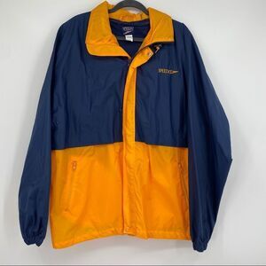 Speedo Men’s Windbreaker Light Jacket Blue Gold XL